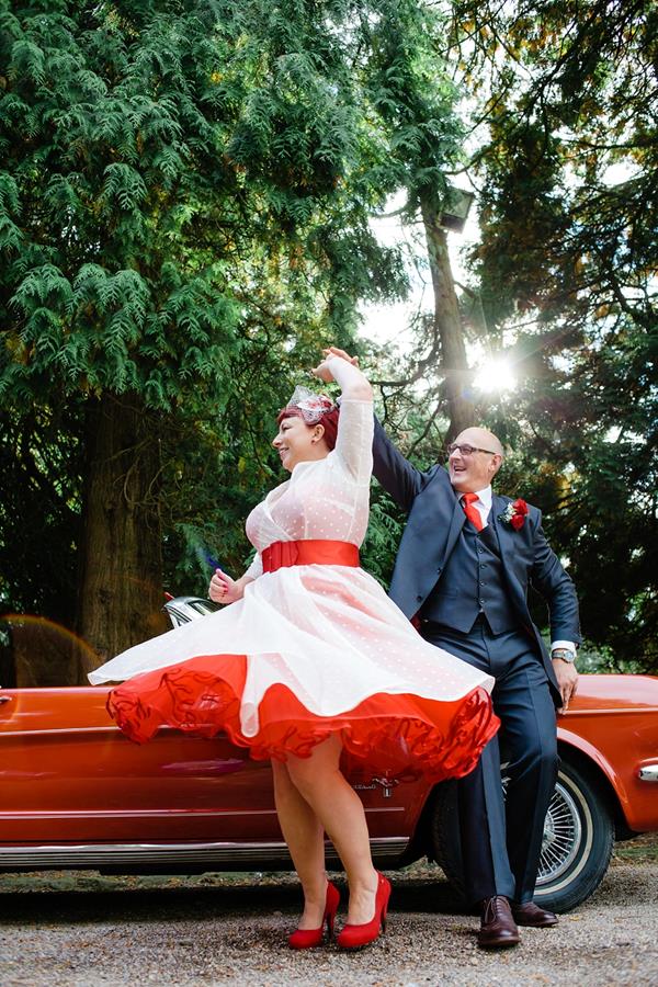 50s swing wedding dress