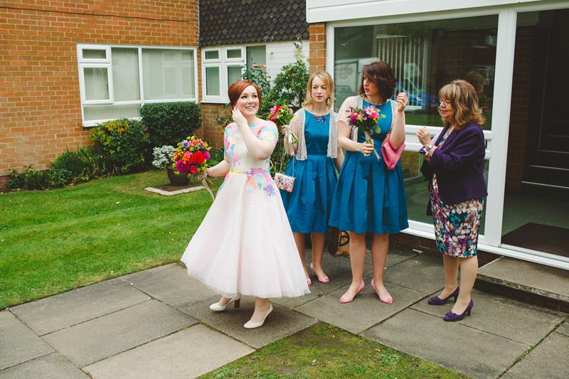 the-couture-company-alternative-bespoke-wedding-dresses-dress-bright-colours-lace-polka-dot-spot-coloured-quirky-photo-camera-hannah (7)