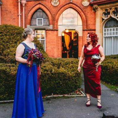 Melanie and Helen - Red-blue-dress-bespoke-alternative-Wedding_lisa-carpenter-photography0002 (47)