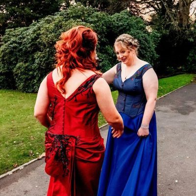 Melanie and Helen - Red-blue-dress-bespoke-alternative-Wedding_lisa-carpenter-photography0002 (50)