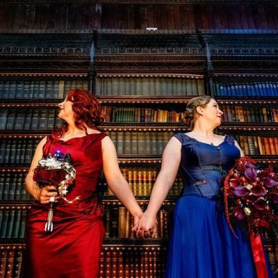 Melanie and Helen - Red-blue-dress-bespoke-alternative-Wedding_lisa-carpenter-photography0002 (81)